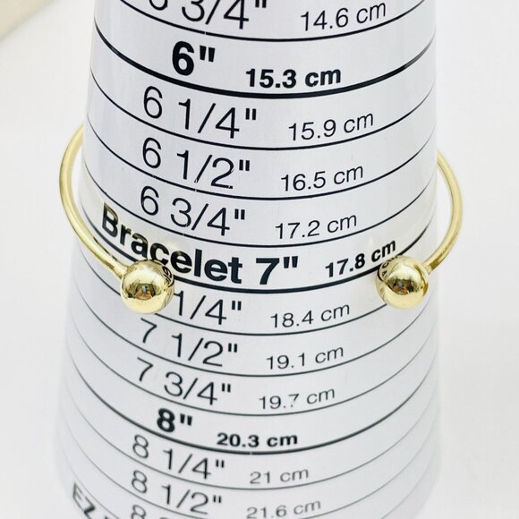 Skinny Cuff Bracelets Lot of 3 Gold Tone Rhinestone Accents Classic Career Gift - Picture 3 of 14